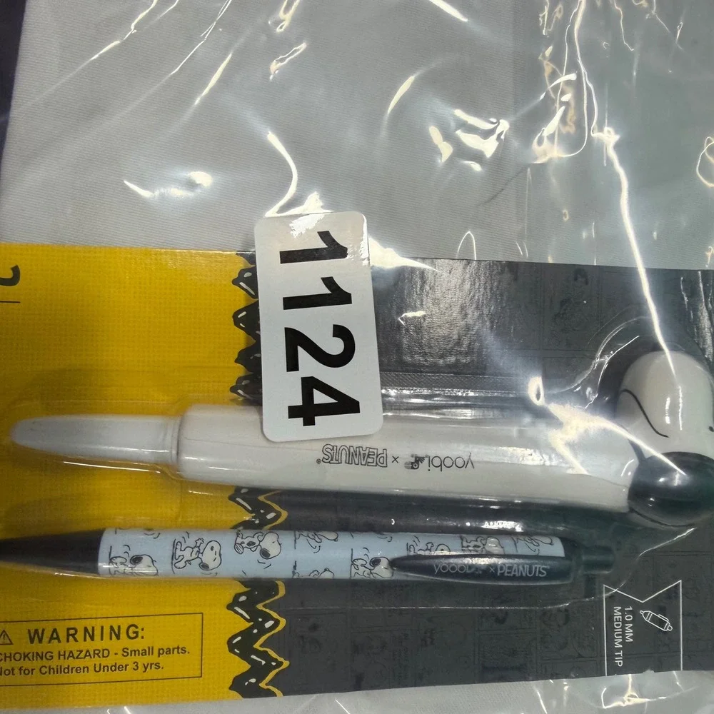 Yoobi x Peanuts Snoopy 75th Anniversary Ballpoint Pen 2 Pack Black Ink 1.0mm
